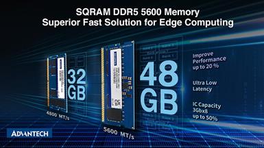 Advantech ra mắt sản phẩm bộ nhớ RAM công nghiệp SQRAM DDR5 5600 dung lượng 48GB với tốc độ cực cao